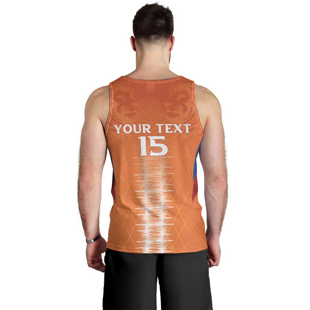 Custom Netherlands Football Men Tank Top Go Champions Oranje - Wonder Print Shop