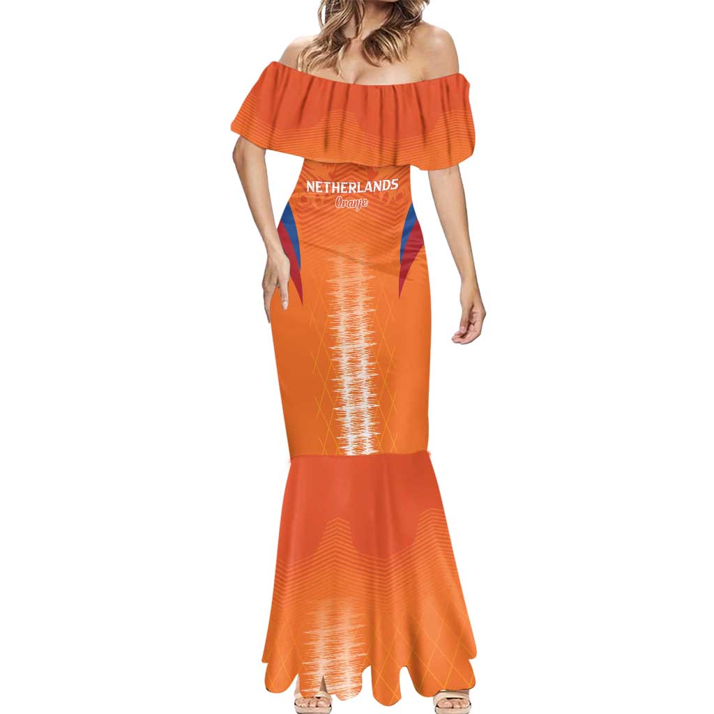 Custom Netherlands Football Mermaid Dress Go Champions Oranje - Wonder Print Shop