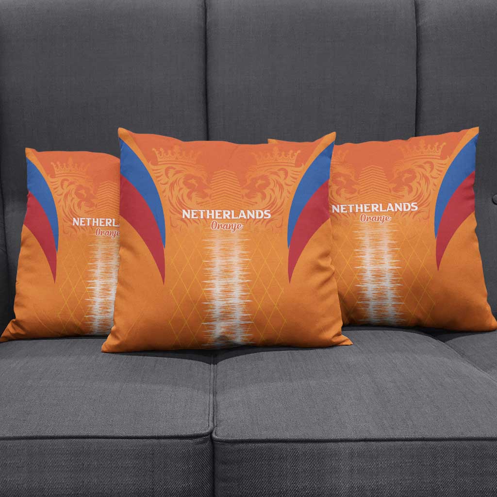 Netherlands Football Pillow Cover Go Champions Oranje - Wonder Print Shop