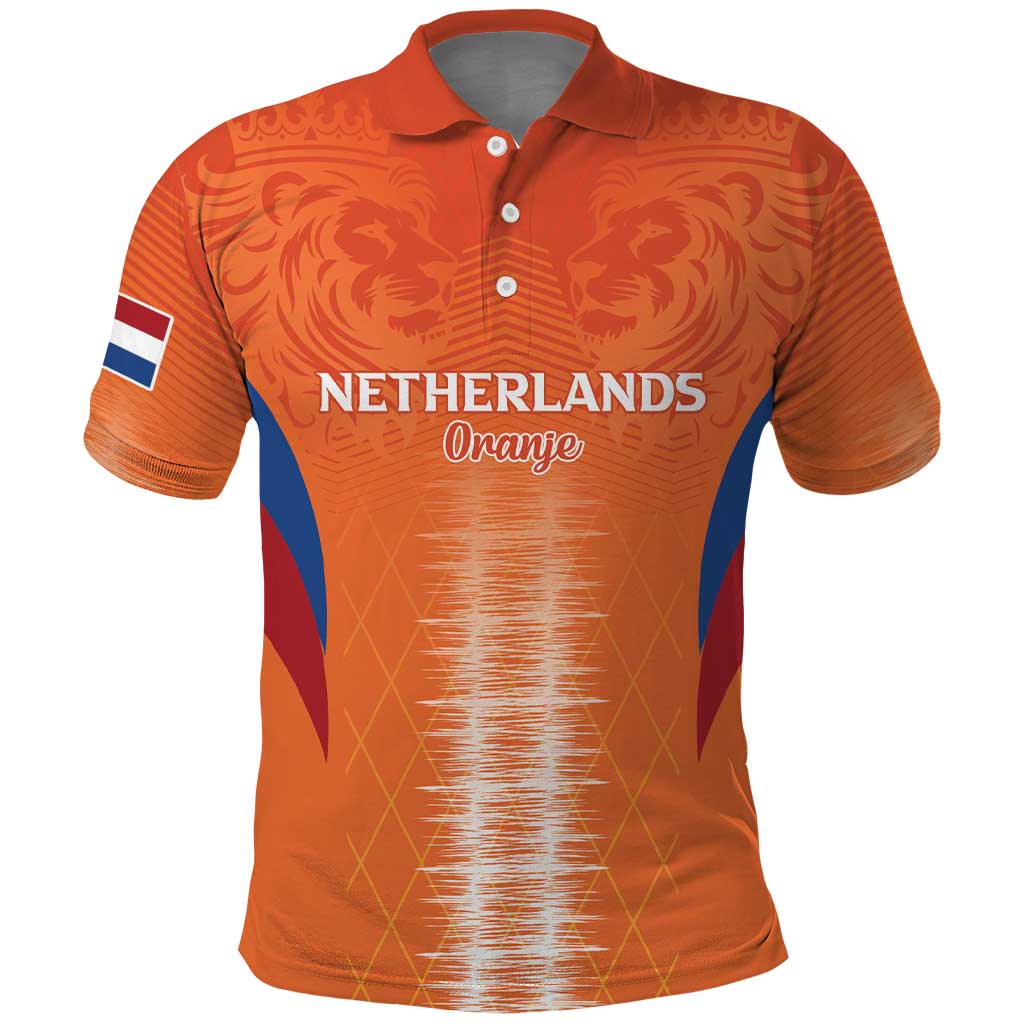 Custom Netherlands Football Polo Shirt Go Champions Oranje - Wonder Print Shop