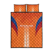 Netherlands Football Quilt Bed Set Go Champions Oranje - Wonder Print Shop