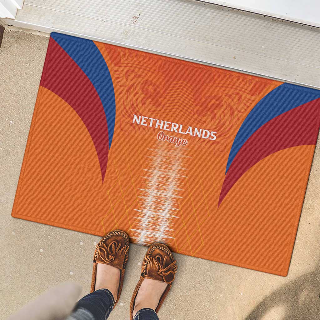Netherlands Football Rubber Doormat Go Champions Oranje - Wonder Print Shop