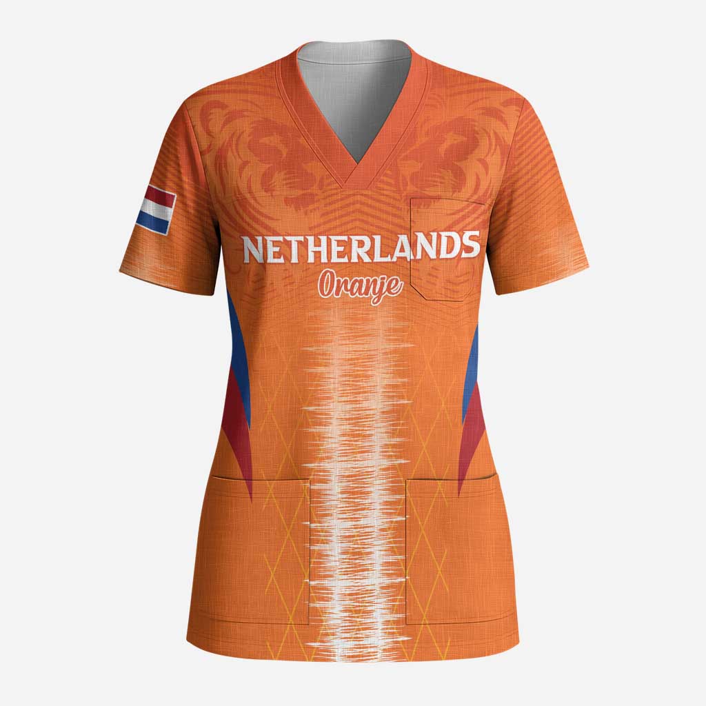 Custom Netherlands Football Scrub Top Go Champions Oranje - Wonder Print Shop