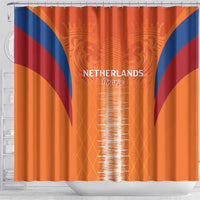 Netherlands Football Shower Curtain Go Champions Oranje - Wonder Print Shop