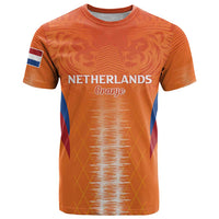 Custom Netherlands Football T Shirt Go Champions Oranje - Wonder Print Shop