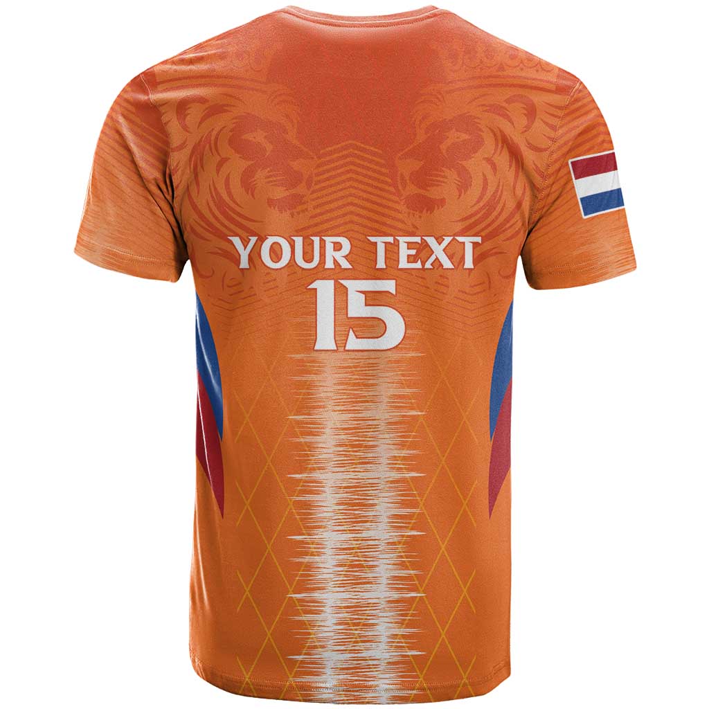 Custom Netherlands Football T Shirt Go Champions Oranje - Wonder Print Shop