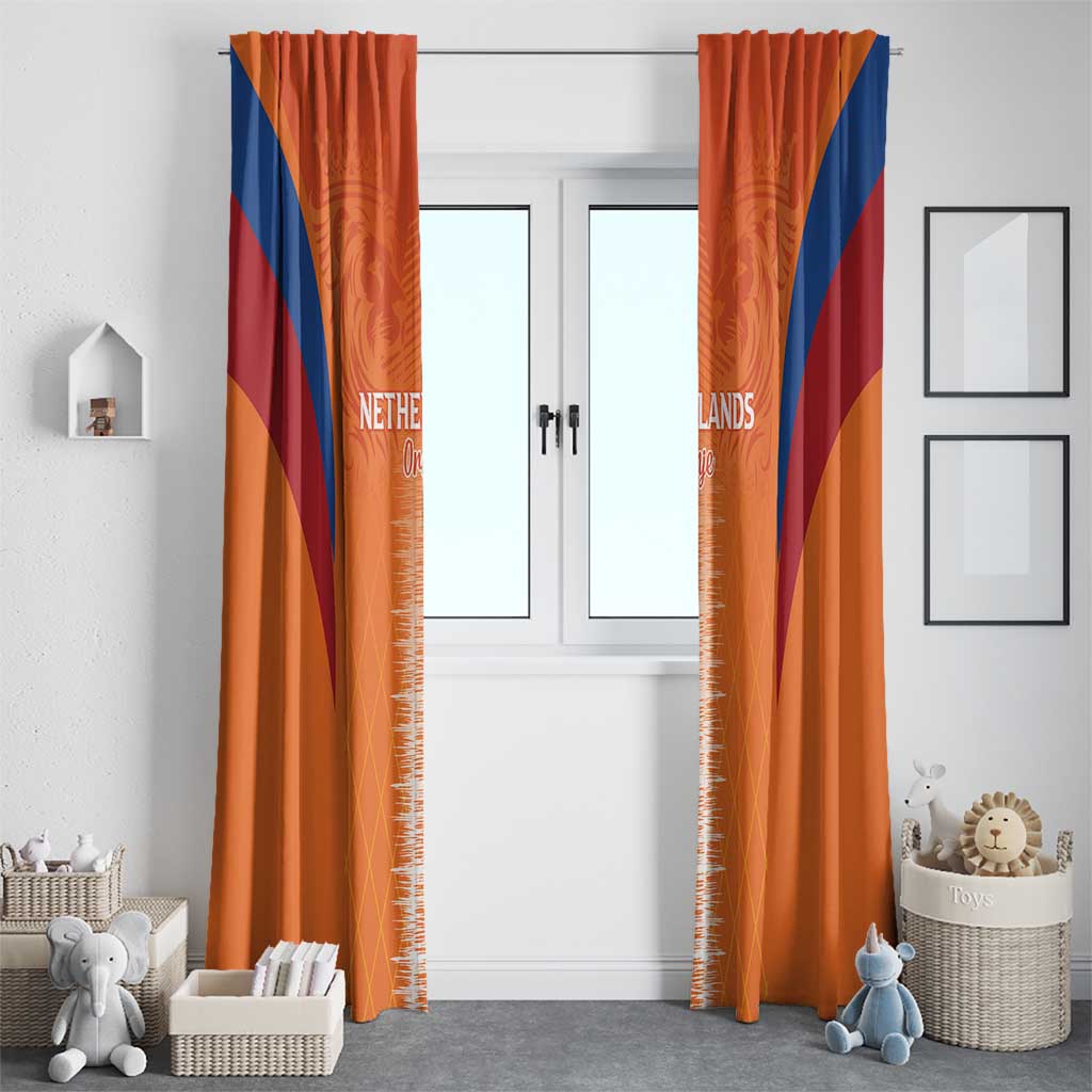 Netherlands Football Window Curtain Go Champions Oranje - Wonder Print Shop
