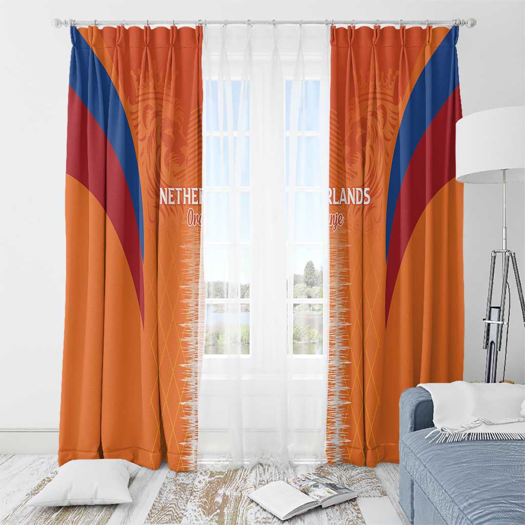 Netherlands Football Window Curtain Go Champions Oranje - Wonder Print Shop