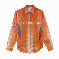 Custom Netherlands Football Women Casual Shirt Go Champions Oranje - Wonder Print Shop