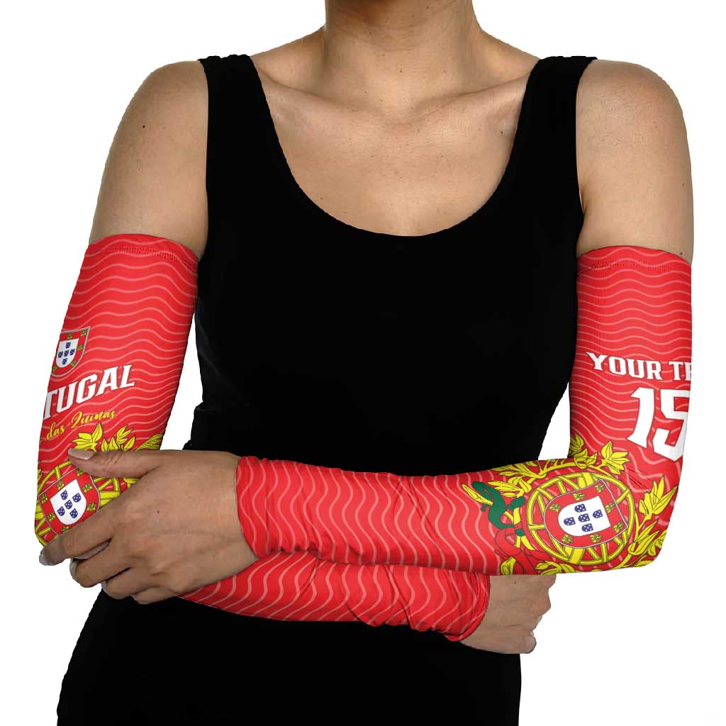 Custom Portugal Football 2026 Arm Sleeves Team of the Quincunxes - Wonder Print Shop