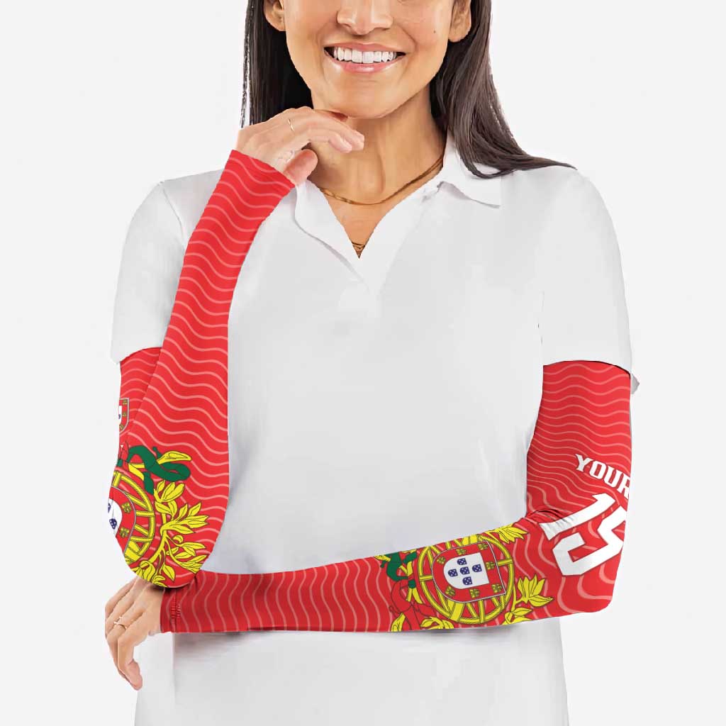 Custom Portugal Football 2026 Arm Sleeves Team of the Quincunxes - Wonder Print Shop