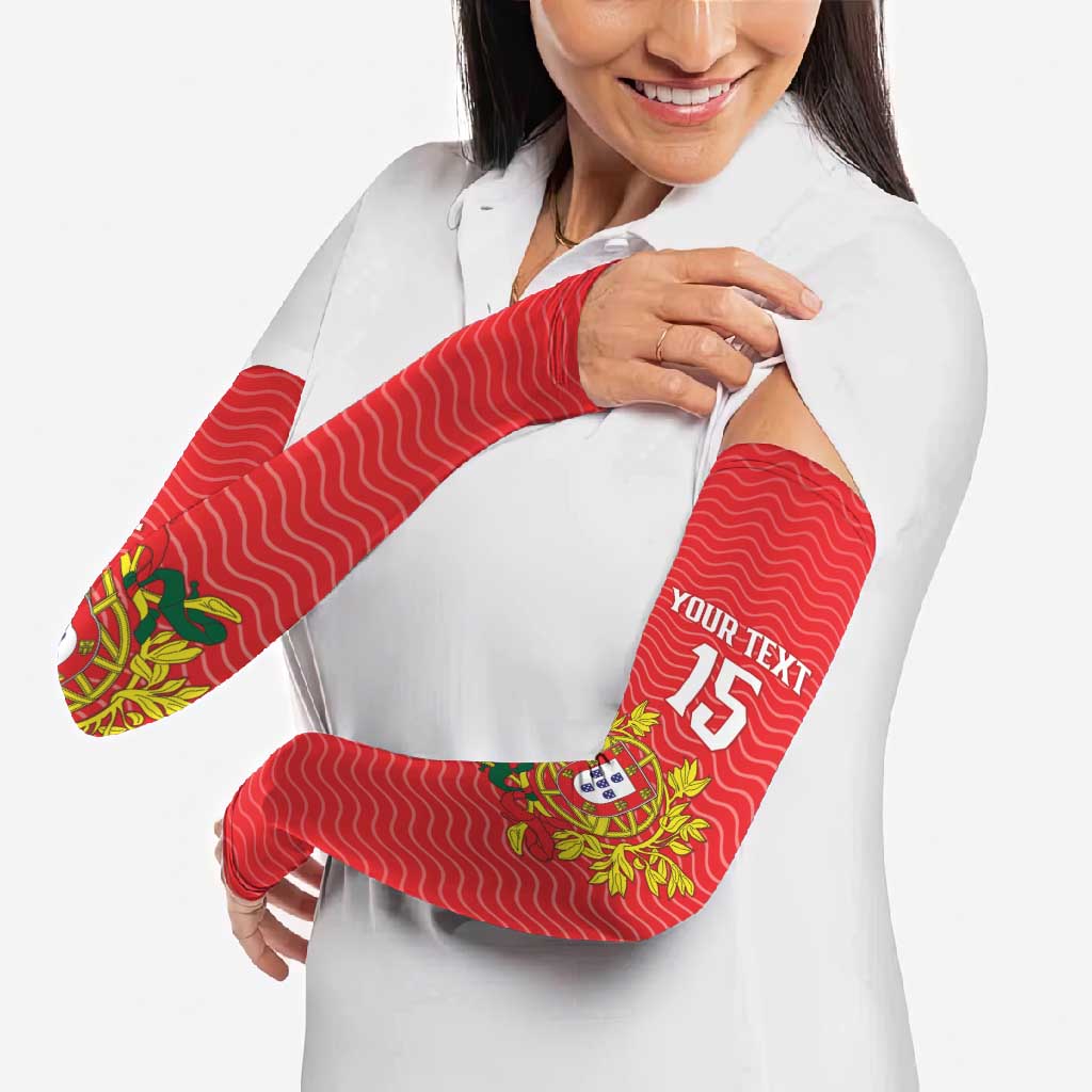 Custom Portugal Football 2026 Arm Sleeves Team of the Quincunxes - Wonder Print Shop