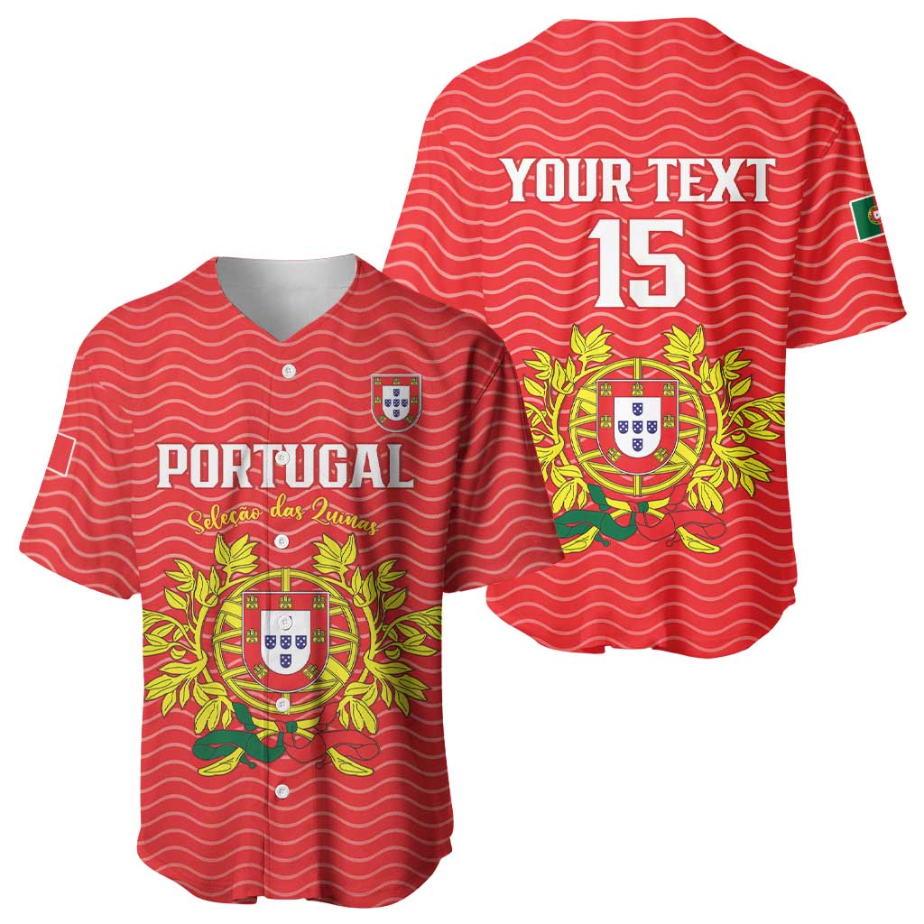 Custom Portugal Football 2026 Baseball Jersey Team of the Quincunxes - Wonder Print Shop