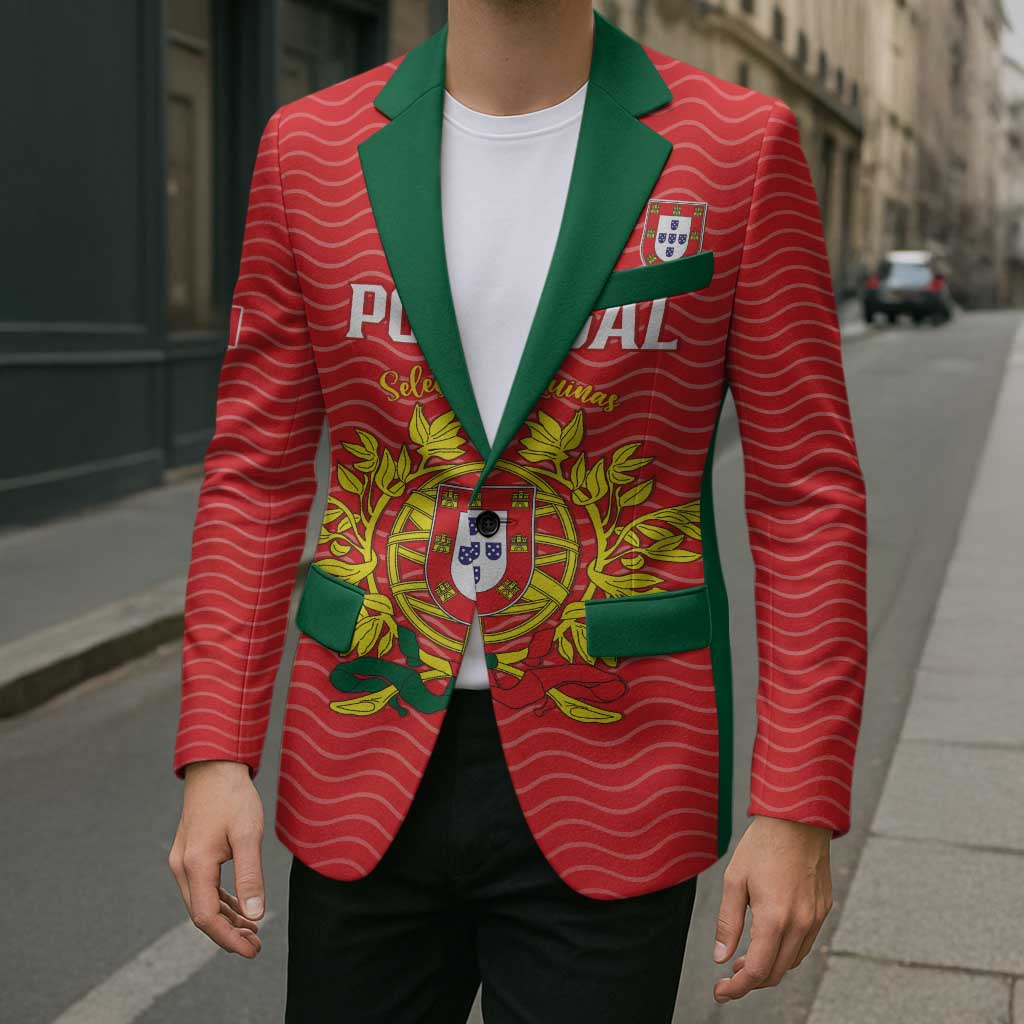 Custom Portugal Football 2026 Blazer Team of the Quincunxes - Wonder Print Shop