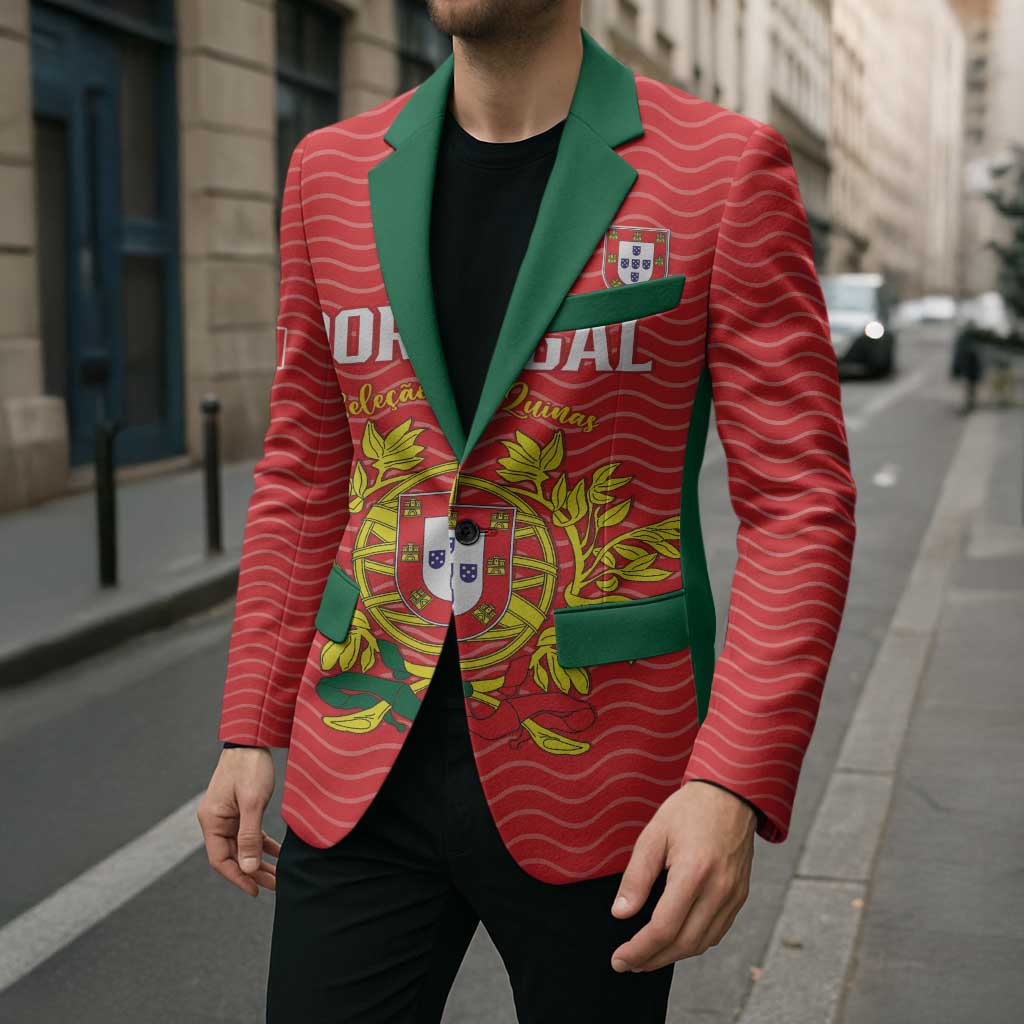 Custom Portugal Football 2026 Blazer Team of the Quincunxes - Wonder Print Shop
