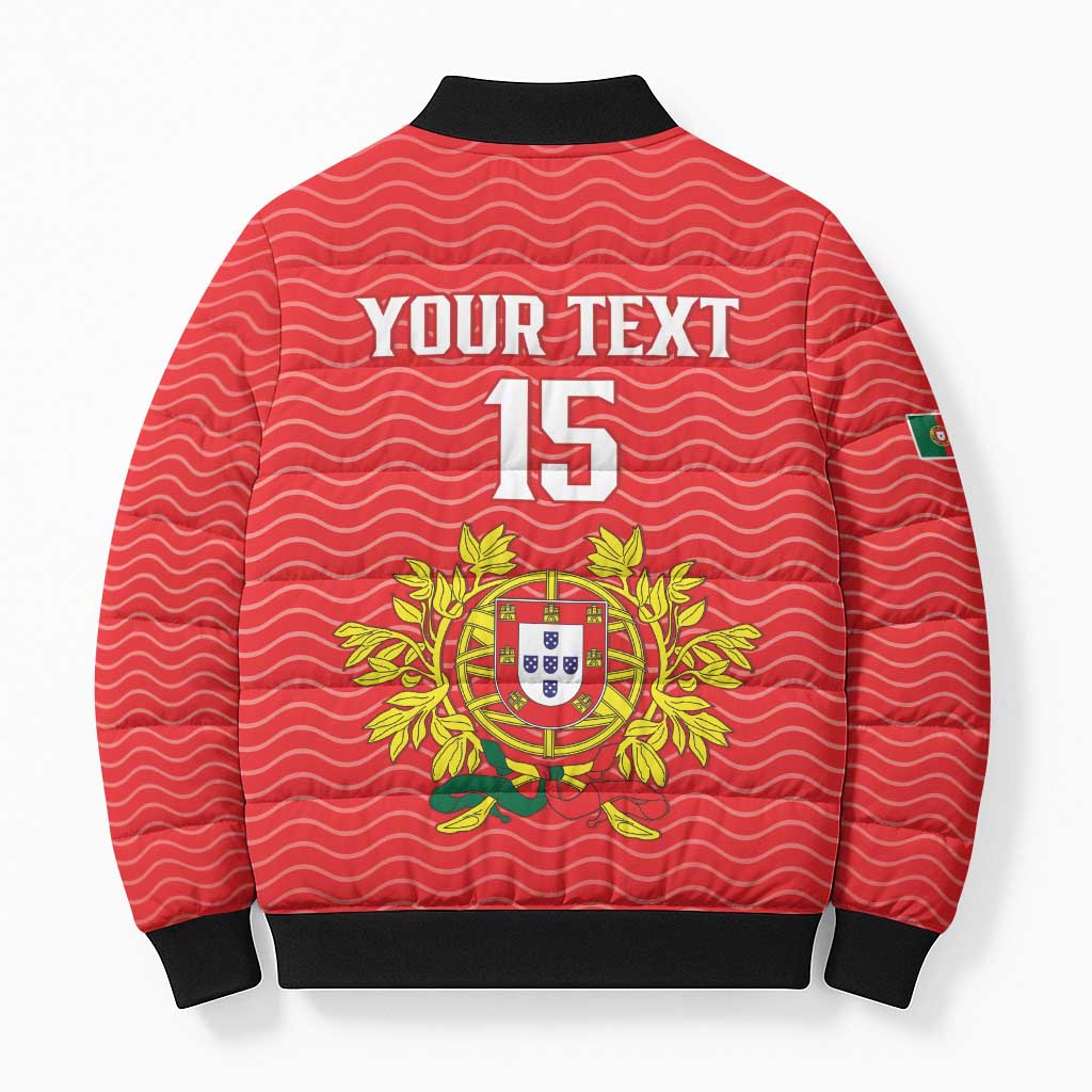 Custom Portugal Football 2026 Bomber Puffer Jacket Team of the Quincunxes - Wonder Print Shop