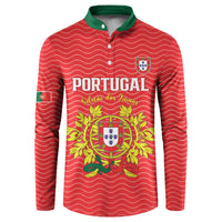 Custom Portugal Football 2026 Button Sweatshirt Team of the Quincunxes - Wonder Print Shop