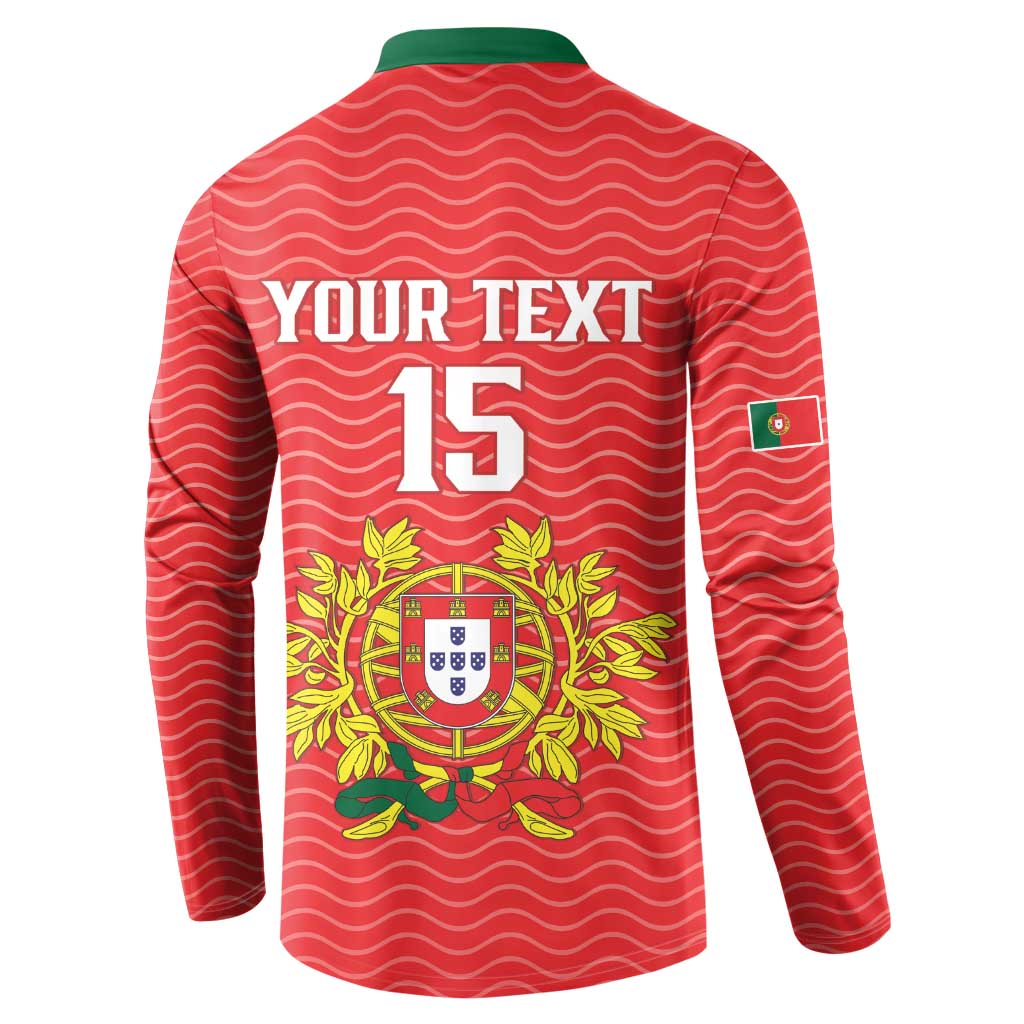 Custom Portugal Football 2026 Button Sweatshirt Team of the Quincunxes - Wonder Print Shop