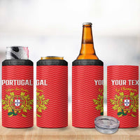 Custom Portugal Football 2026 4 in 1 Can Cooler Tumbler Team of the Quincunxes - Wonder Print Shop
