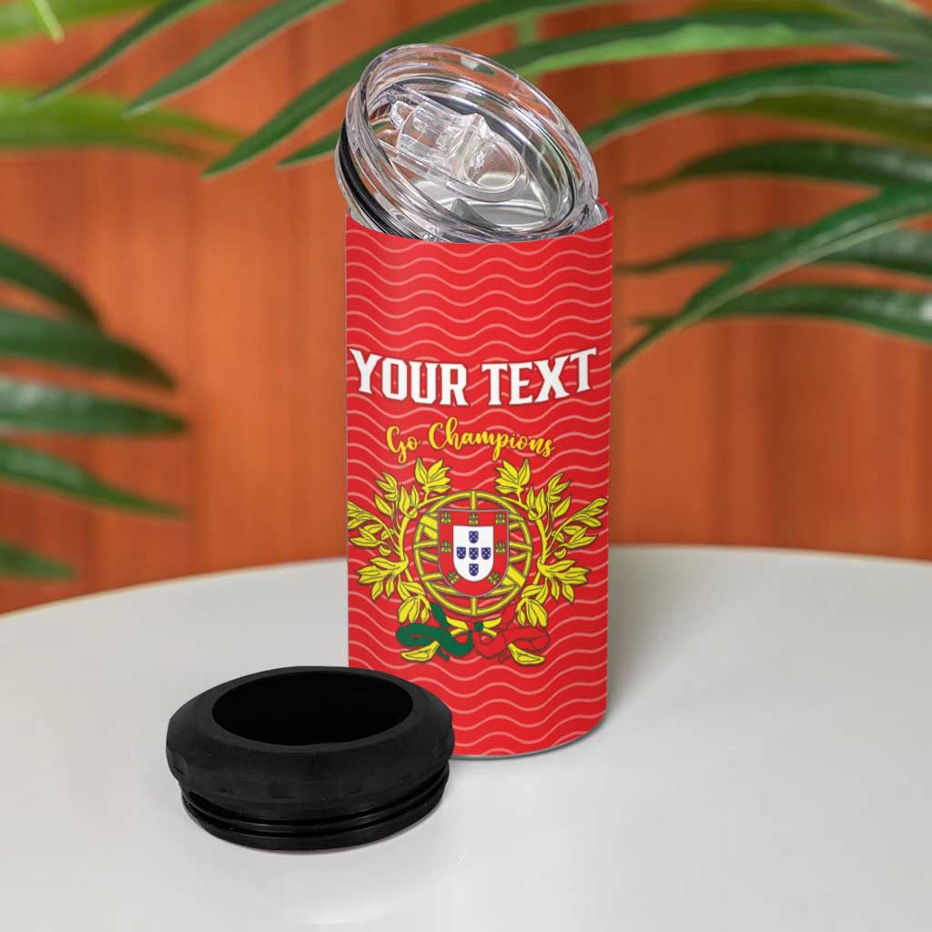 Custom Portugal Football 2026 4 in 1 Can Cooler Tumbler Team of the Quincunxes - Wonder Print Shop