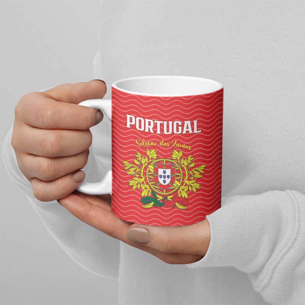 Custom Portugal Football 2026 Ceramic Mug Team of the Quincunxes - Wonder Print Shop