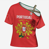 Custom Portugal Football 2026 Cross Shoulder Shirt Team of the Quincunxes - Wonder Print Shop