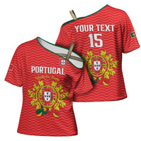 Custom Portugal Football 2026 Cross Shoulder Shirt Team of the Quincunxes - Wonder Print Shop