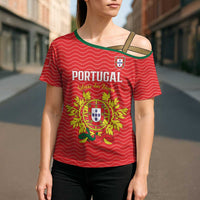 Custom Portugal Football 2026 Cross Shoulder Shirt Team of the Quincunxes - Wonder Print Shop