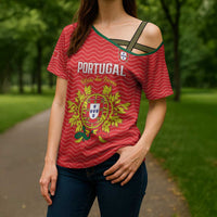 Custom Portugal Football 2026 Cross Shoulder Shirt Team of the Quincunxes - Wonder Print Shop