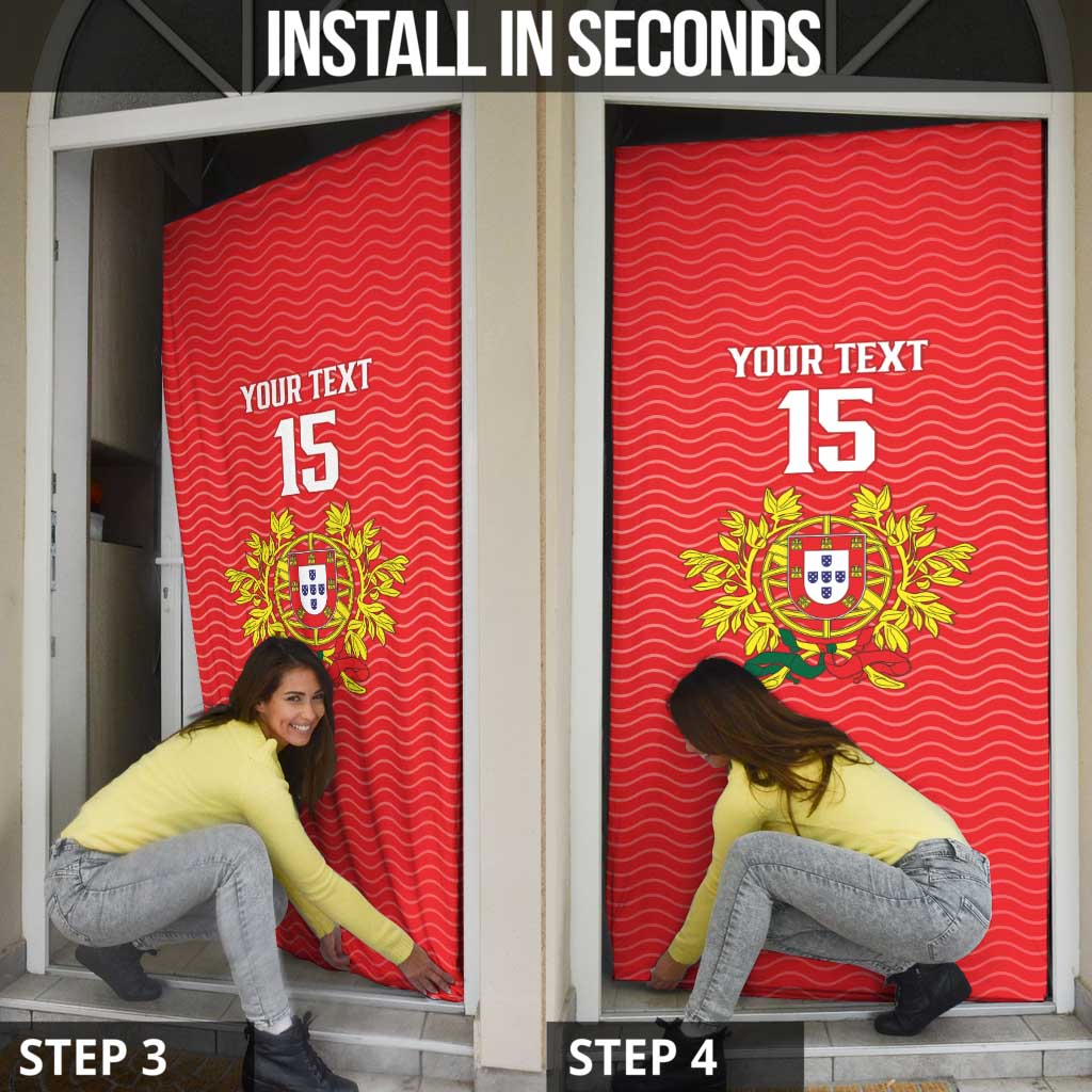 Custom Portugal Football 2026 Door Cover Team of the Quincunxes - Wonder Print Shop
