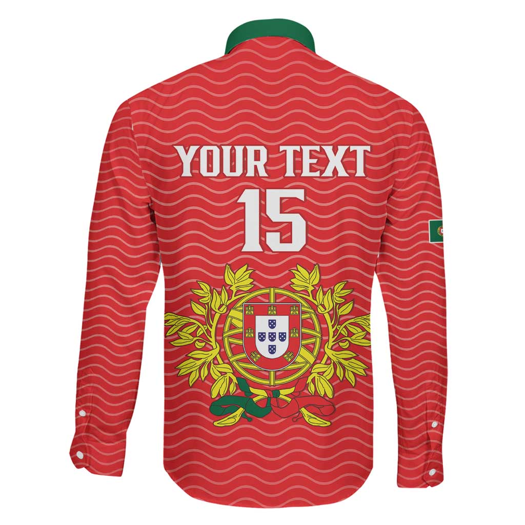 Custom Portugal Football 2026 Family Matching Long Sleeve Bodycon Dress and Hawaiian Shirt Team of the Quincunxes - Wonder Print Shop