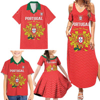 Custom Portugal Football 2026 Family Matching Summer Maxi Dress and Hawaiian Shirt Team of the Quincunxes - Wonder Print Shop