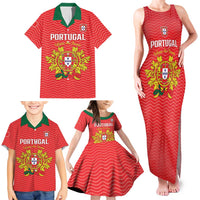 Custom Portugal Football 2026 Family Matching Tank Maxi Dress and Hawaiian Shirt Team of the Quincunxes - Wonder Print Shop