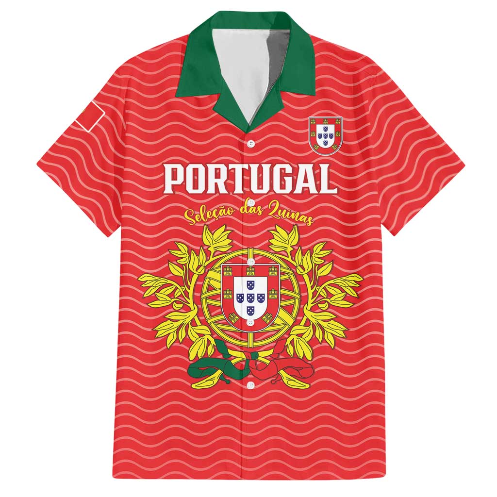 Custom Portugal Football 2026 Hawaiian Shirt Team of the Quincunxes - Wonder Print Shop