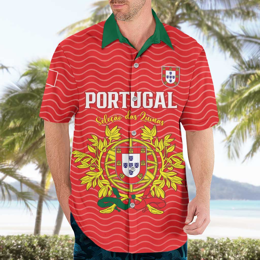 Custom Portugal Football 2026 Hawaiian Shirt Team of the Quincunxes - Wonder Print Shop