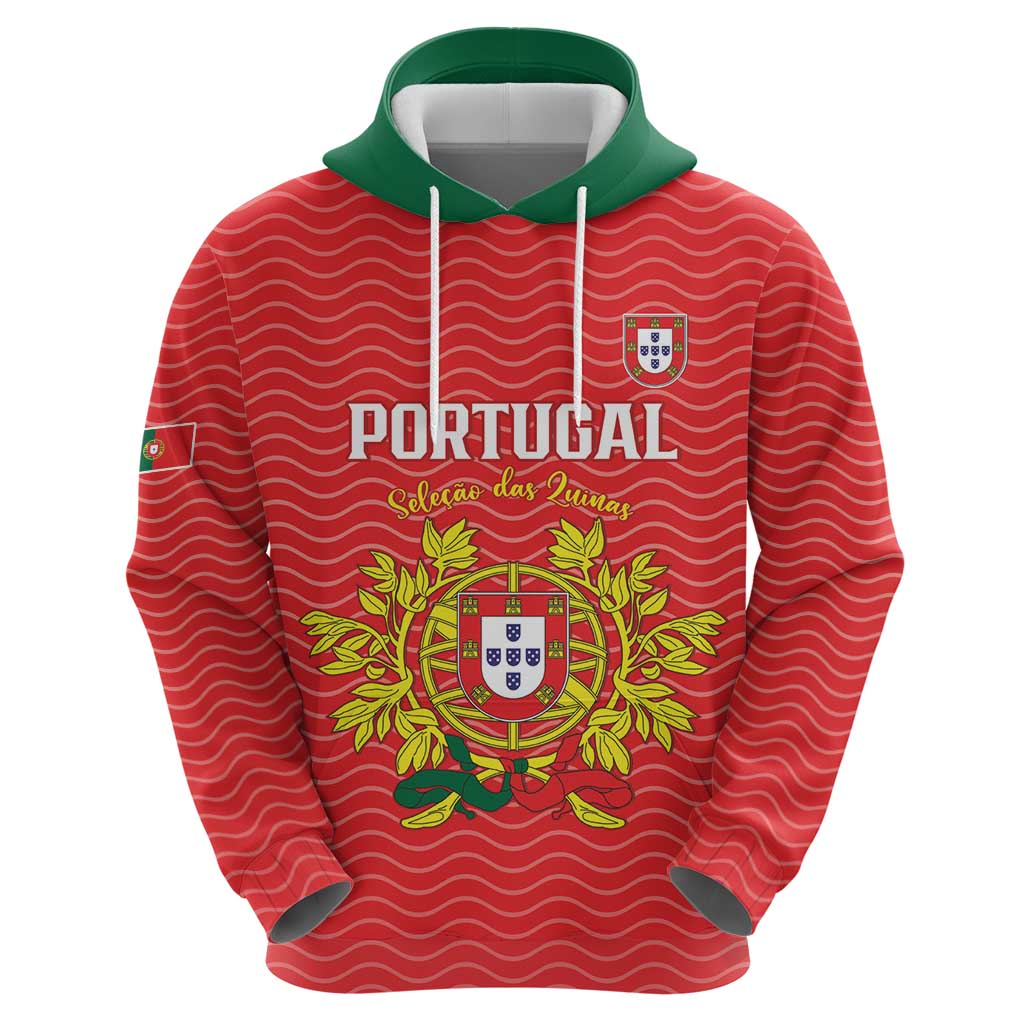 Custom Portugal Football 2026 Hoodie Team of the Quincunxes - Wonder Print Shop