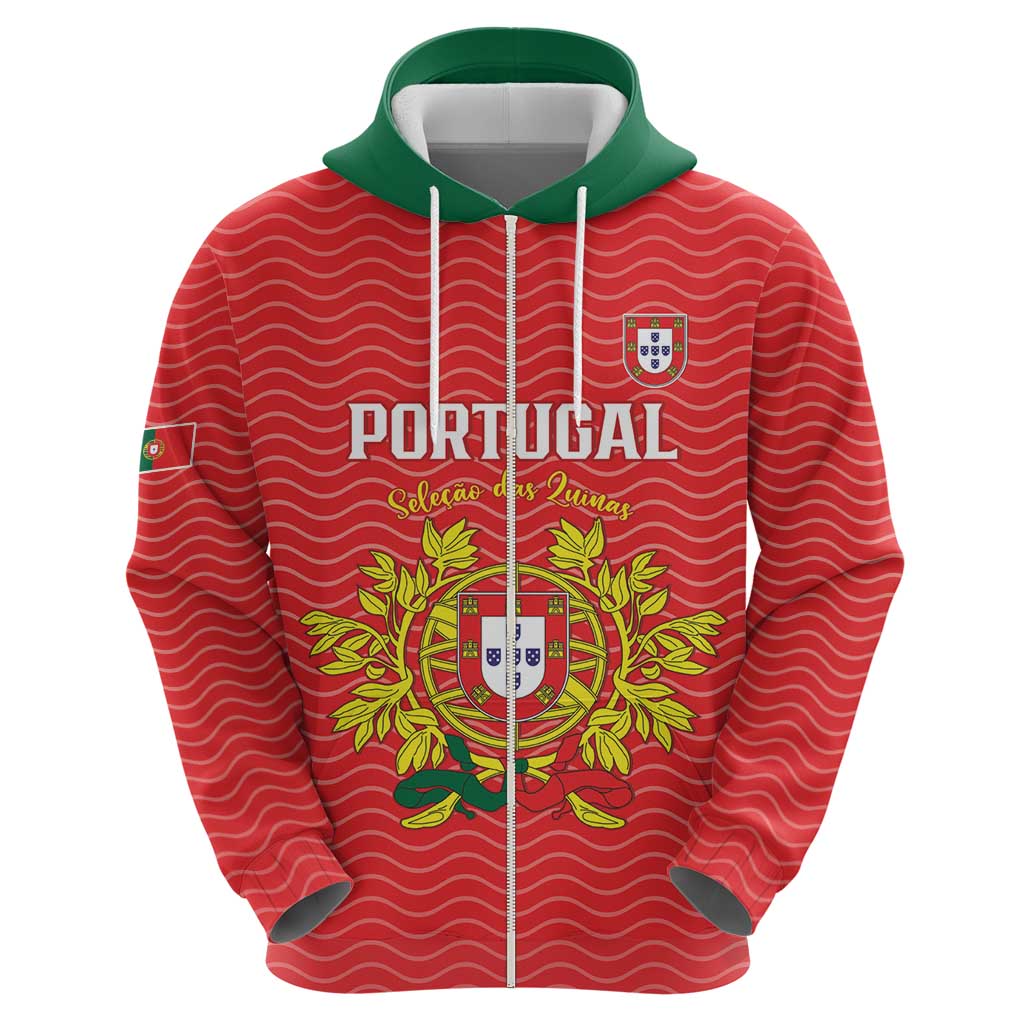 Custom Portugal Football 2026 Hoodie Team of the Quincunxes - Wonder Print Shop