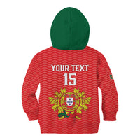 Custom Portugal Football 2026 Kid Hoodie Team of the Quincunxes - Wonder Print Shop