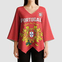 Custom Portugal Football 2026 Kimono Sleeve Blouse Team of the Quincunxes - Wonder Print Shop