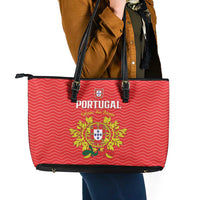 Portugal Football 2026 Leather Tote Bag Team of the Quincunxes - Wonder Print Shop