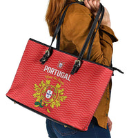 Portugal Football 2026 Leather Tote Bag Team of the Quincunxes - Wonder Print Shop