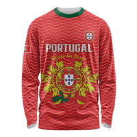 Custom Portugal Football 2026 Long Sleeve Shirt Team of the Quincunxes - Wonder Print Shop