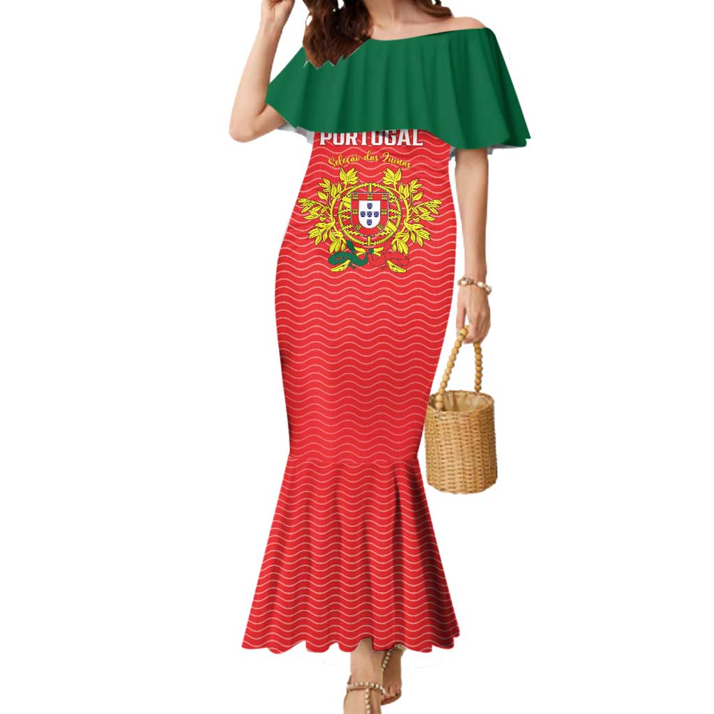 Custom Portugal Football 2026 Mermaid Dress Team of the Quincunxes - Wonder Print Shop