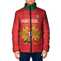 Custom Portugal Football 2026 Padded Jacket Team of the Quincunxes - Wonder Print Shop