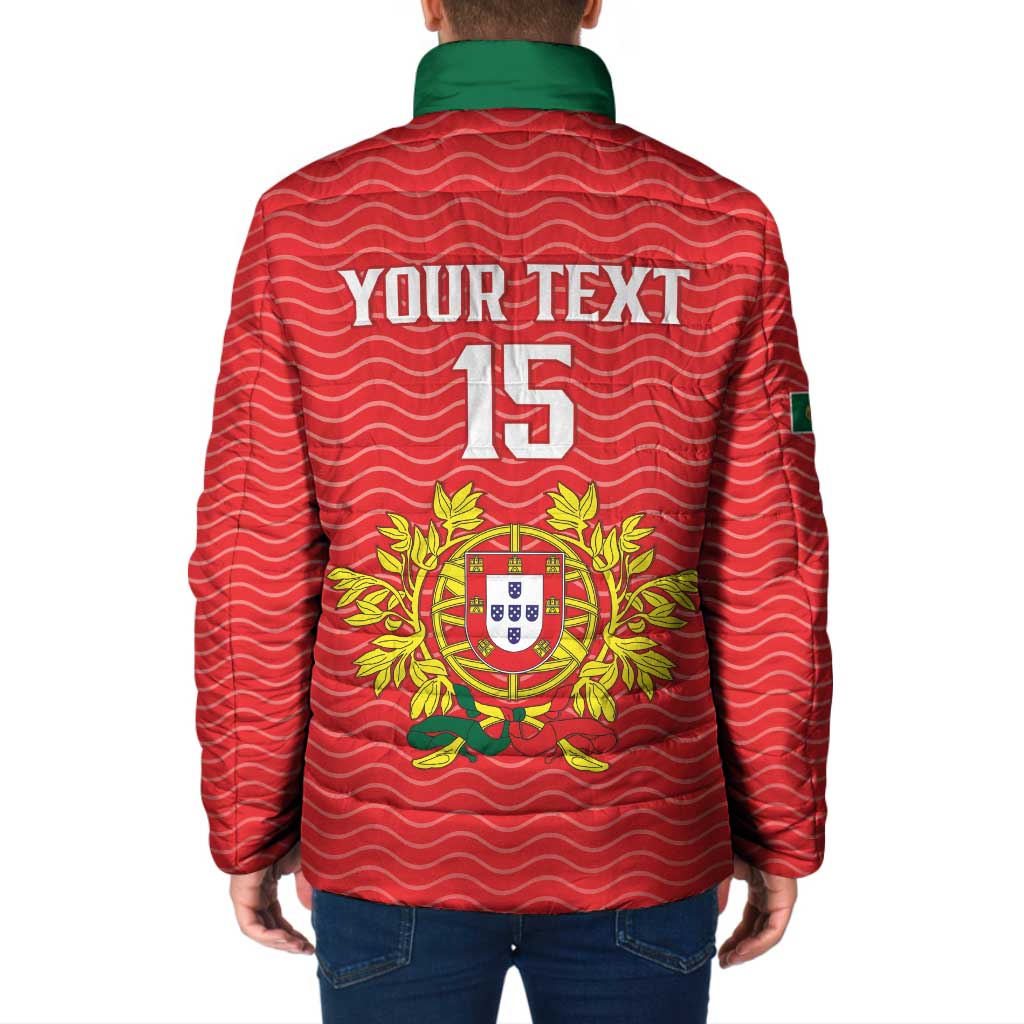 Custom Portugal Football 2026 Padded Jacket Team of the Quincunxes - Wonder Print Shop