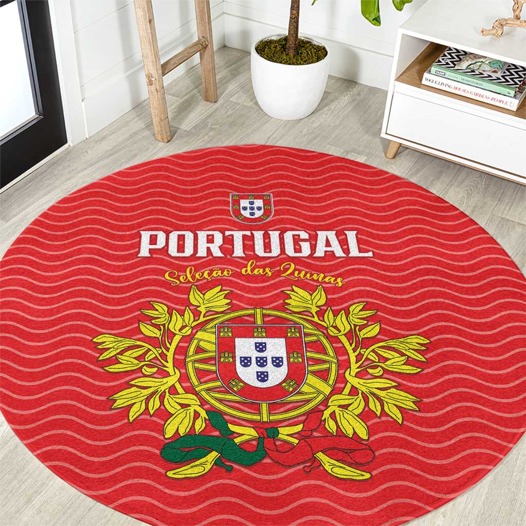 Portugal Football 2026 Round Carpet Team of the Quincunxes - Wonder Print Shop