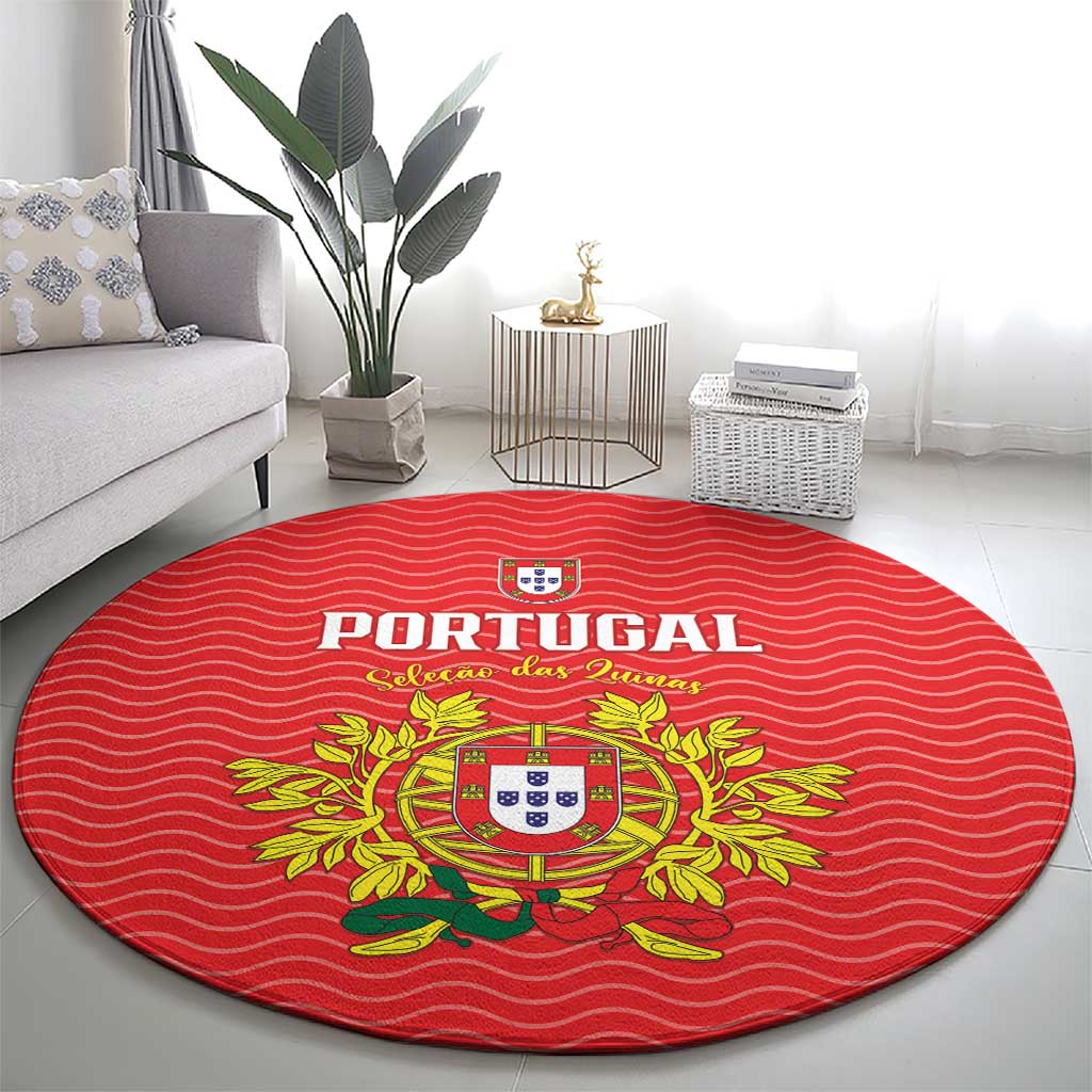 Portugal Football 2026 Round Carpet Team of the Quincunxes - Wonder Print Shop