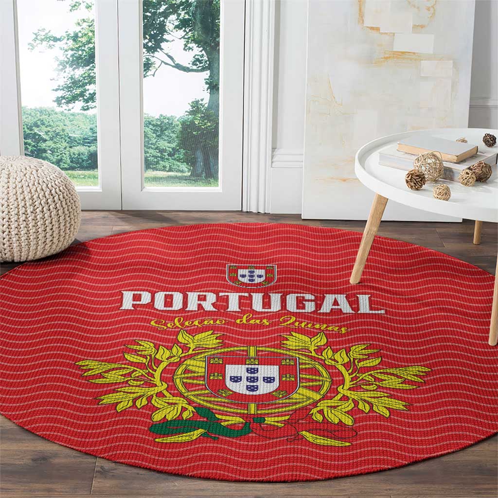 Portugal Football 2026 Round Carpet Team of the Quincunxes - Wonder Print Shop