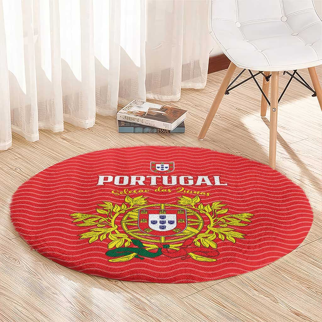 Portugal Football 2026 Round Carpet Team of the Quincunxes - Wonder Print Shop