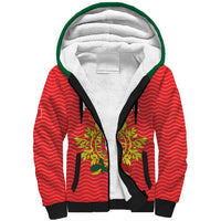 Custom Portugal Football 2026 Sherpa Hoodie Team of the Quincunxes - Wonder Print Shop